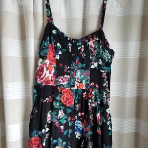 Express Black Floral Sundress